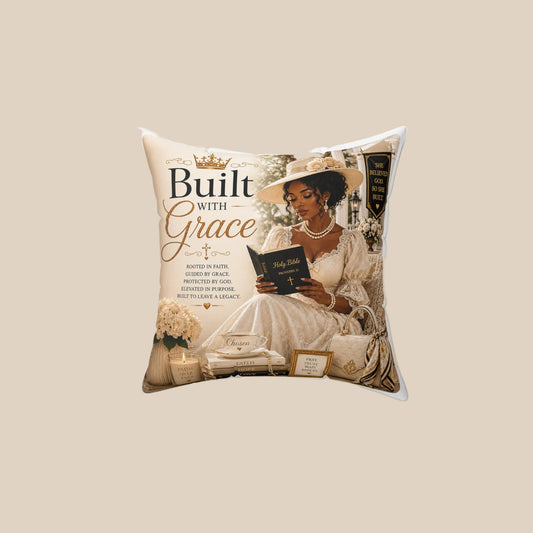 Built With Grace Decorative Pillow