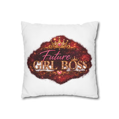 Square Pillow - "Future Girl Boss" Mother & Daughter Decorative Throw Pillow