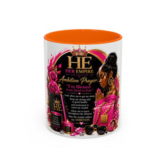 Her Empire Collection™ | Empire Ambition Prayer™ Luxury Coffee Mug | Inspirational Gift for Ambitious Women | 11oz & 15oz
