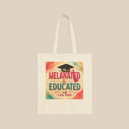 Her Empire Collection™ | Melanated & Educated™ Luxury Canvas Tote Bag