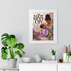 Póster Enmarcado - "¡Soy la Próxima!" Arte de Pared Inspirador para Madre e Hija