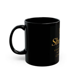 She Leads Gold Crown Mug — Inspirational Leader, Educator, Mother & Wife Coffee Cup (11oz/15oz)