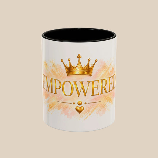 Empowered Crown Coffee Mug – Inspirational 11oz/15oz Ceramic Mug
