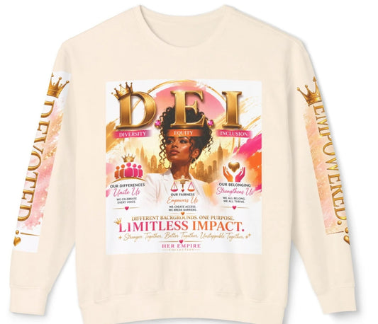 D.E.I  Limited Impact Bundle Set Sweatshirt & Sherpa Blanket