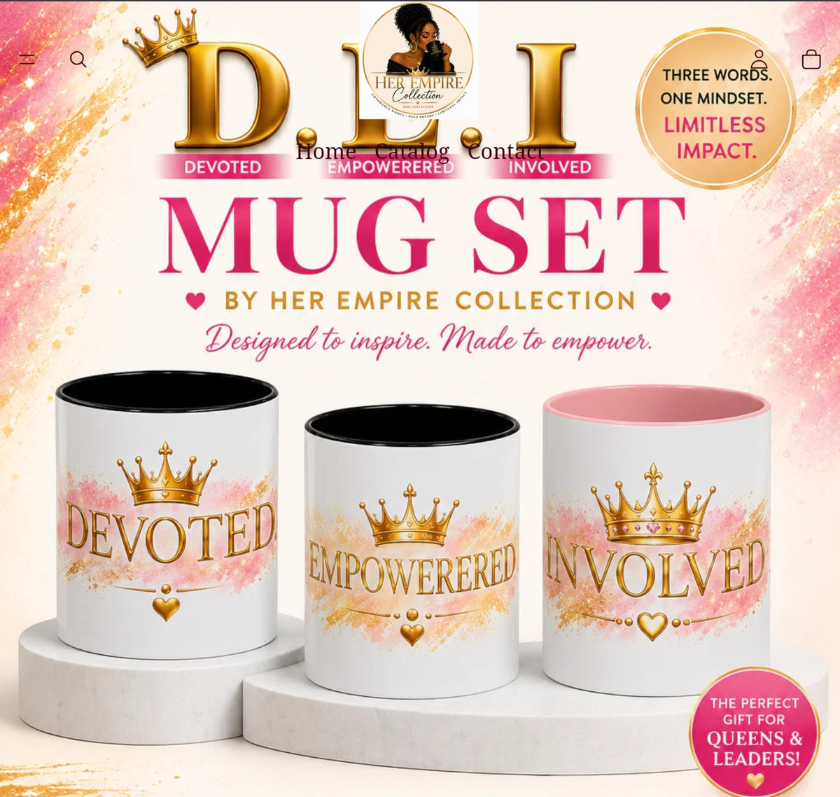 D.E.I "Devoted. Empowered. Involved" Mug Bundle