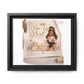 Framed Canvas Art — "I'm Up Next" Inspirational Girl Wall Print