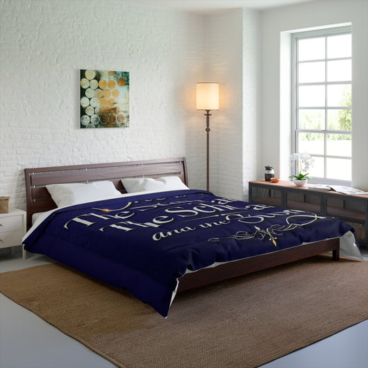 Comforter — "She is The Standard, The Scholar, and the Story" Inspirational Bed Comforter