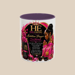 Her Empire Collection™ | Empire Ambition Prayer™ Luxury Coffee Mug | Inspirational Gift for Ambitious Women | 11oz & 15oz