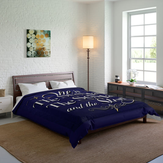 Comforter — "She is The Standard, The Scholar, and the Story" Inspirational Bed Comforter