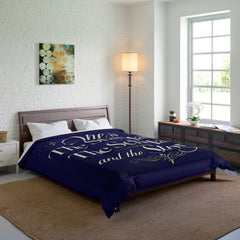 Comforter — "She is The Standard, The Scholar, and the Story" Inspirational Bed Comforter