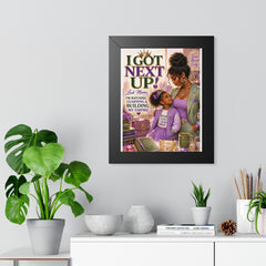 Póster Enmarcado - "¡Soy la Próxima!" Arte de Pared Inspirador para Madre e Hija