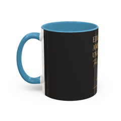 Her Empire Collection™ | Educated. Ambitious. Unapologetic.™ Luxury Coffee Mug | Black & Gold Inspirational Gift | 11oz & 15oz
