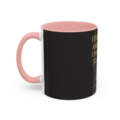 Her Empire Collection™ | Educated. Ambitious. Unapologetic.™ Luxury Coffee Mug | Black & Gold Inspirational Gift | 11oz & 15oz