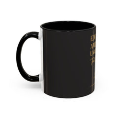 Her Empire Collection™ | Educated. Ambitious. Unapologetic.™ Luxury Coffee Mug | Black & Gold Inspirational Gift | 11oz & 15oz