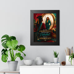 Póster vertical enmarcado