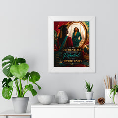 Póster vertical enmarcado