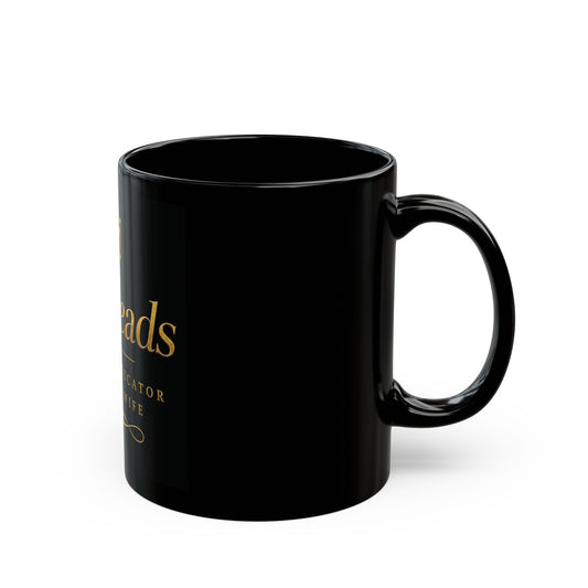 She Leads Gold Crown Mug — Inspirational Leader, Educator, Mother & Wife Coffee Cup (11oz/15oz)