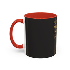 Her Empire Collection™ | Educated. Ambitious. Unapologetic.™ Luxury Coffee Mug | Black & Gold Inspirational Gift | 11oz & 15oz