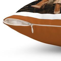 Almohada decorativa con definición de "Hood-Classic" — Almohada de acento elegante para parejas urbanas