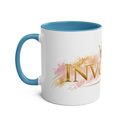11oz Two-Tone Mug — 'Involve' Gold Crown Design | Royal Coffee Cup Gift