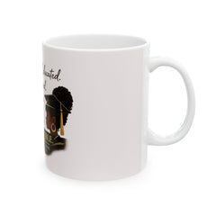 Her Empire Collection™ | The Empire Graduate™ Ceramic Coffee Mug – Black. Educated. Focused. Disciplined.