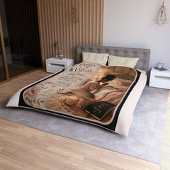 Blessed Hotmess Prayer Duvet Cover — Inspirational Christian Bedroom Decor
