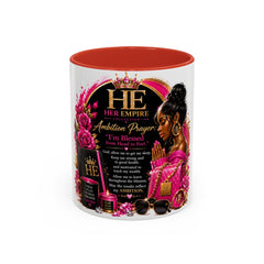 Her Empire Collection™ | Empire Ambition Prayer™ Luxury Coffee Mug | Inspirational Gift for Ambitious Women | 11oz & 15oz