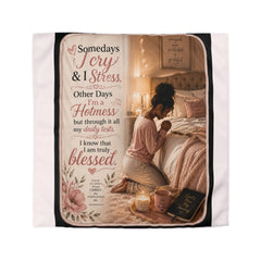 Blessed Hotmess Prayer Duvet Cover — Inspirational Christian Bedroom Decor